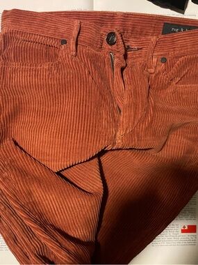 rag & bone rust orange corduroy pants